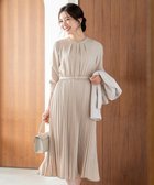 【エニィ スィス/any SiS】のノーブルプリーツ ワンピース 人気、トレンドファッション・服の通販 founy(ファニー) ファッション Fashion レディースファッション Fashion for Women ワンピース Dresses おすすめ Recommended / Our Picks インナー Innerwear ジャケット Jacket, Outerwear スタンド Stand Collar, Upright Stand セレモニー Ceremony フロント Front, Front Design プリーツ Pleats, Pleated ポケット Pocket, Pocket Detail エレガント 上品 Elegant 夏 Summer 春 Spring S/S・春夏 SS, Spring/Summer, Warm Season thumbnail ライトベージュ|ID: prp329100004774453 ipo3291000000034605483