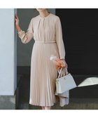 【エニィ スィス/any SiS】のノーブルプリーツ ワンピース 人気、トレンドファッション・服の通販 founy(ファニー) ファッション Fashion レディースファッション Fashion for Women ワンピース Dresses おすすめ Recommended / Our Picks インナー Innerwear ジャケット Jacket, Outerwear スタンド Stand Collar, Upright Stand セレモニー Ceremony フロント Front, Front Design プリーツ Pleats, Pleated ポケット Pocket, Pocket Detail エレガント 上品 Elegant 夏 Summer 春 Spring S/S・春夏 SS, Spring/Summer, Warm Season thumbnail ライトベージュ|ID: prp329100004774453 ipo3291000000034993274