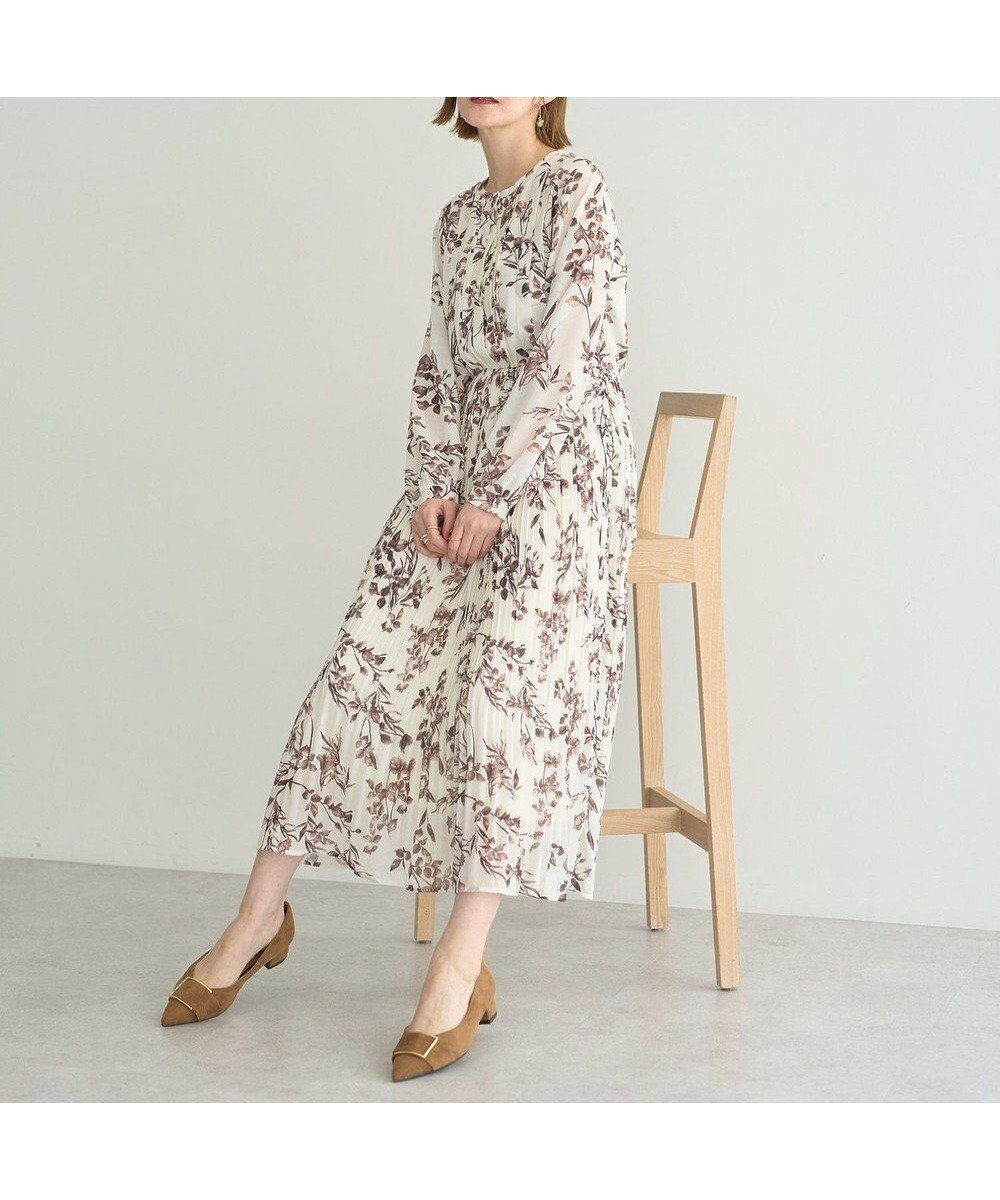 【イェッカ ヴェッカ/YECCA VECCA】のヴィンテージフラワー柄プリーツワンピース 人気、トレンドファッション・服の通販 founy(ファニー) ファッション Fashion レディースファッション Fashion for Women ワンピース Dresses エレガント 上品 Elegant ジョーゼット Georgette, Semi-Sheer Fabric フロント Front, Front Design プリント Print, Printed Pattern プリーツ Pleats, Pleated ポケット Pocket, Pocket Detail ヴィンテージ Vintage Style A/W・秋冬 Autumn/Winter other-1|ID: prp329100004774462 ipo3291000000034605506