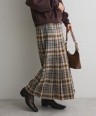 【クラフトスタンダードブティック/CRAFT STANDARD BOUTIQUE】のフロントプリーツスカート Check Gray|ID: prp329100004774467 ipo3291000000035565020
