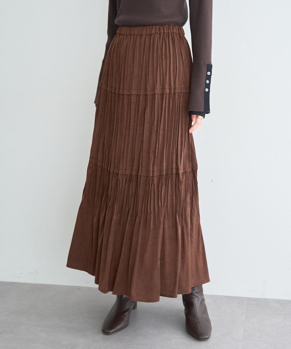 【イェッカ ヴェッカ/YECCA VECCA】のランダムプリーツサテンマーメイドスカート 人気、トレンドファッション・服の通販 founy(ファニー) ファッション Fashion レディースファッション Fashion for Women スカート Skirts とろみ Fluid, Flowy Fabric サテン Satin, Glossy Fabric プリーツ Pleats, Pleated ポケット Pocket, Pocket Detail ランダム Random, Irregular A/W・秋冬 Autumn/Winter other-1|ID: prp329100004774486 ipo3291000000035559630