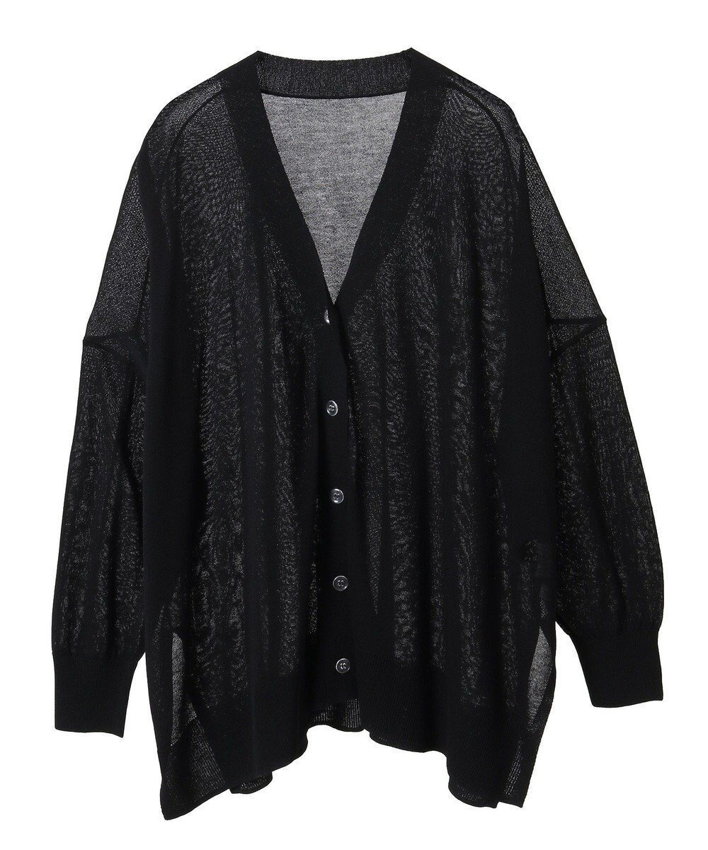 【アースミュージックアンドエコロジー/earth music&ecology】のシアールーズカーディガン インテリア・キッズ・メンズ・レディースファッション・服の通販 founy(ファニー) 　ファッション　Fashion　レディースファッション　Fashion for Women　トップス・カットソー　Cut & Sew Tops　カーディガン・羽織り　Layered Style Cardigans　おすすめ　Recommended / Our Picks　インナー　Innerwear　カーディガン　Cardigan, Knitwear　シアー　Sheer, See-Through　スリット　Slit, Slit Detail　トレンド　Trend, Trending Now　ポケット　Pocket, Pocket Detail　夏　Summer　春　Spring　S/S・春夏　SS, Spring/Summer, Warm Season　Black|ID: prp329100004774510 ipo3291000000034605775