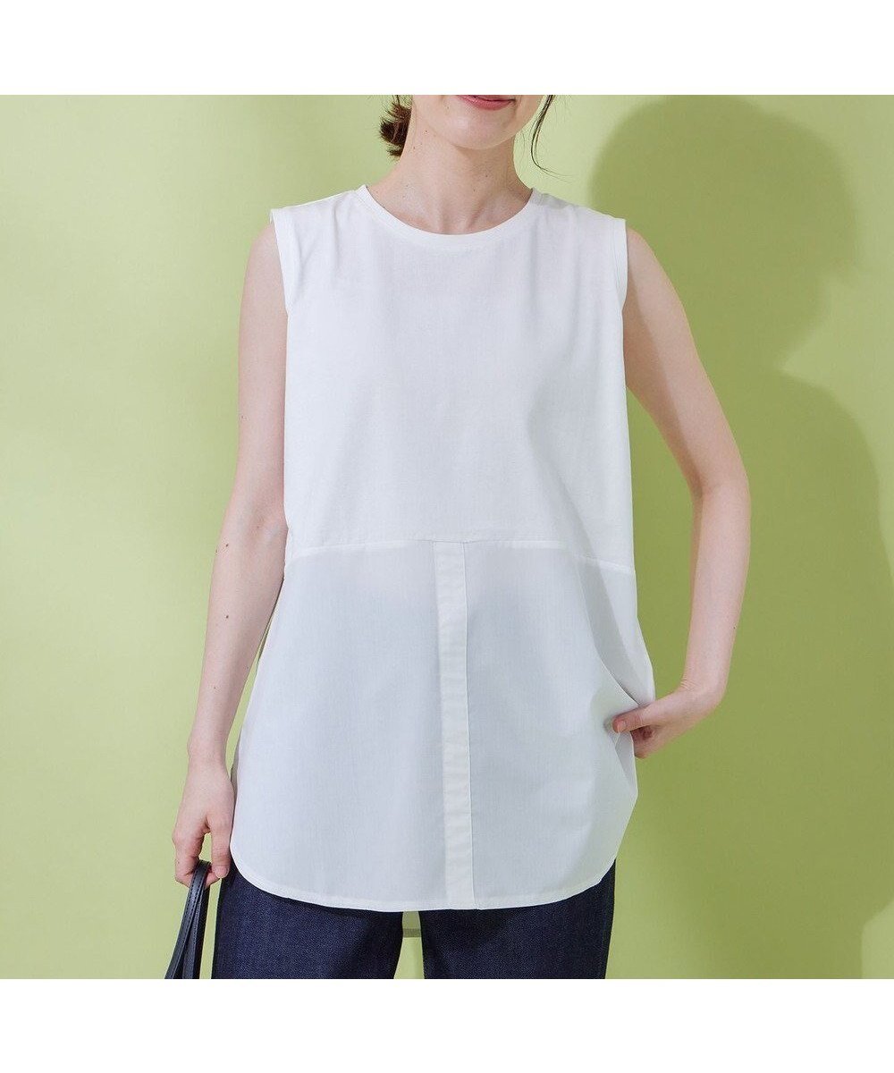 【エニー/ANY】のレイヤード布帛ドッキングタンクトップ インテリア・キッズ・メンズ・レディースファッション・服の通販 founy(ファニー) ファッション Fashion レディースファッション Fashion for Women トップス・カットソー Cut & Sew Tops おすすめ Recommended / Our Picks カットソー Cut and Sewn Top タンク Tank Top, Sleeveless Top 夏 Summer 春 Spring S/S・春夏 SS, Spring/Summer, Warm Season オフ|ID: prp329100004774518 ipo3291000000034605855