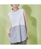 【エニー/ANY】のレイヤード布帛ドッキングタンクトップ ストライプ|ID: prp329100004774518 ipo3291000000034605856
