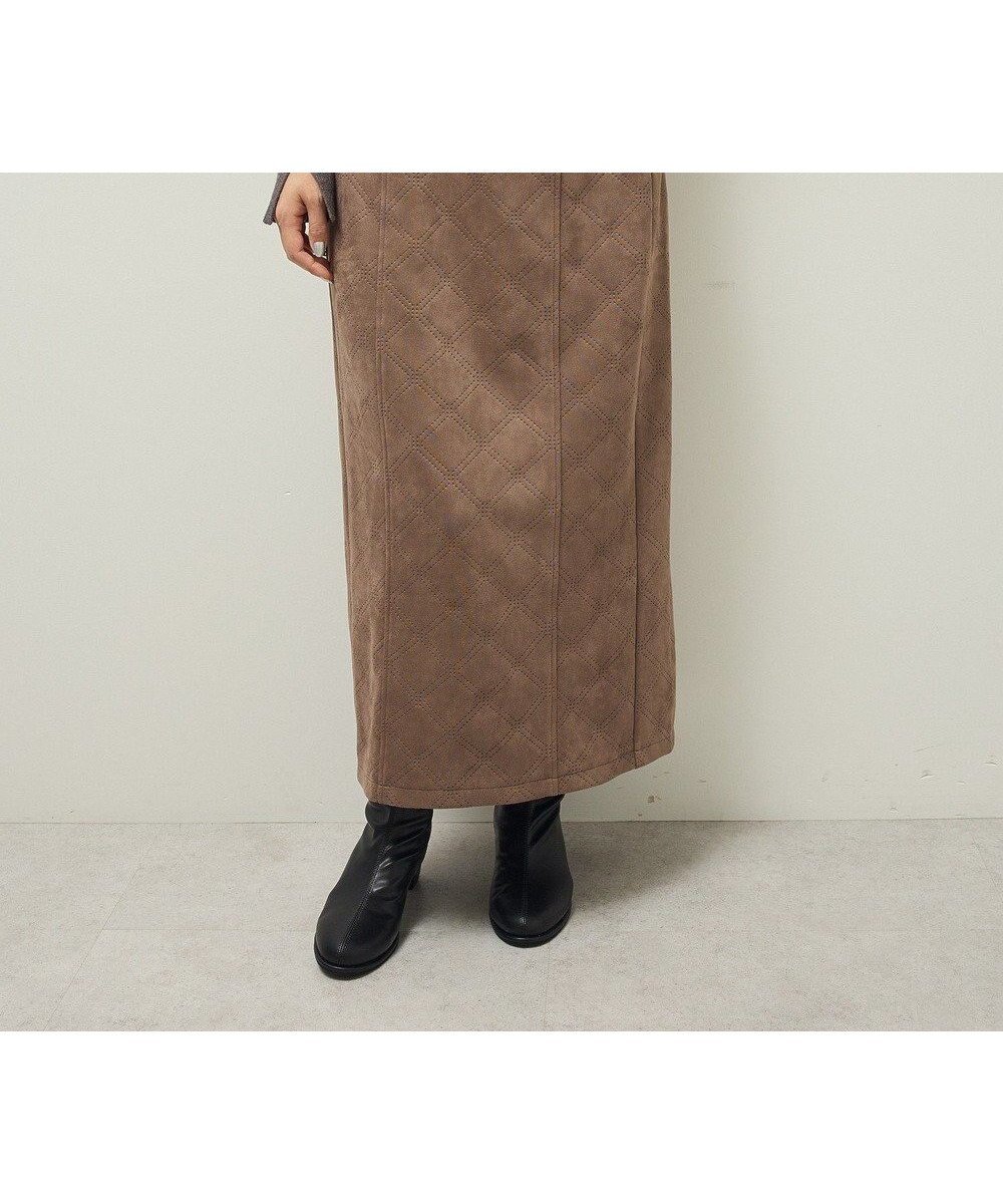 【グリーンパークス/Green Parks】の・ELENCARE DUE エンボスナロースカート インテリア・キッズ・メンズ・レディースファッション・服の通販 founy(ファニー) ファッション Fashion レディースファッション Fashion for Women スカート Skirts おすすめ Recommended / Our Picks ストレッチ Stretch, Stretchy Fabric セットアップ Set-Up, Coordinated Outfit センター Center, Center Line チェック Check, Plaid, Tartan ポケット Pocket, Pocket Detail A/W・秋冬 Autumn/Winter Brown|ID: prp329100004774521 ipo3291000000034605903