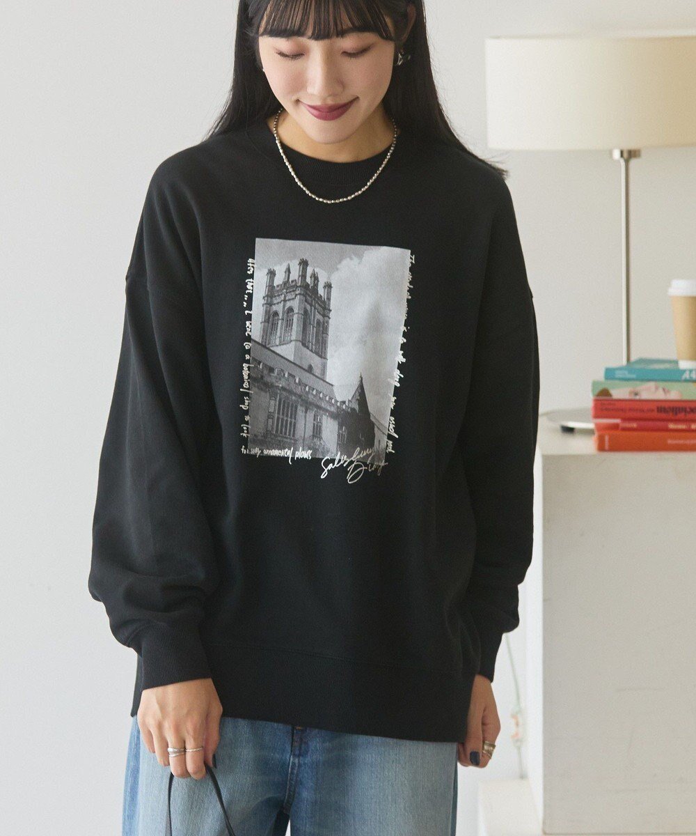 【アメリカンホリック/AMERICAN HOLIC】のハンドストロークフォト裏毛プルオーバー インテリア・キッズ・メンズ・レディースファッション・服の通販 founy(ファニー) ファッション Fashion レディースファッション Fashion for Women トップス・カットソー Cut & Sew Tops レディースパーカー・カジュアルフーディー Casual Hoodies & Sweatshirts カジュアルプルオーバー・ニットトップス Pullovers & Knit Tops / Casual Pullovers スウェット・クルーネックトップス Sweatshirts & Crewnecks / Relaxed Fit Sweat Tops アメリカン American Style カーゴパンツ Cargo Pants, Utility Pants スウェット / スエット Sweatshirt, Sweatwear スタイリッシュ Stylish, Fashionable スラックス Slacks, Dress Pants デニム Denim, Jeans Material プリント Print, Printed Pattern ポケット Pocket, Pocket Detail A/W・秋冬 Autumn/Winter おすすめ Recommended / Our Picks Black|ID: prp329100004774523 ipo3291000000034605916