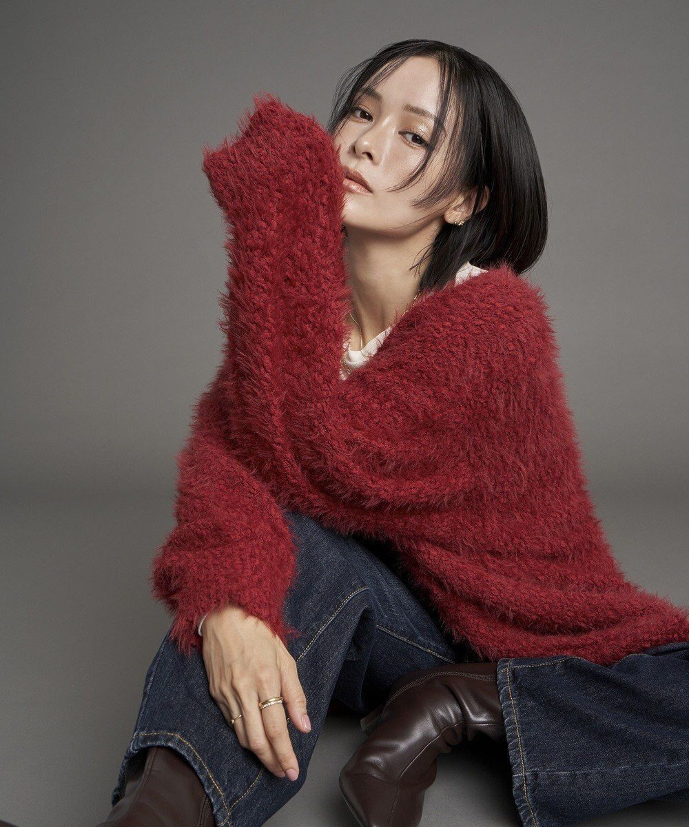 【イェッカ ヴェッカ/YECCA VECCA】の【尾崎紗代子×YECCA VECCA】ブークレフェザーニットカーディガン 人気、トレンドファッション・服の通販 founy(ファニー) ファッション Fashion レディースファッション Fashion for Women トップス・カットソー Cut & Sew Tops ニット Knit Tops & Sweaters カーディガン・羽織り Layered Style Cardigans カーディガン Cardigan, Knitwear シンプル Simple, Minimal フェザー Feather, Feather Detail フォルム Silhouette, Form ベーシック Basic, Essential ポケット Pocket, Pocket Detail A/W・秋冬 Autumn/Winter おすすめ Recommended / Our Picks other-1|ID: prp329100004774528 ipo3291000000034605928