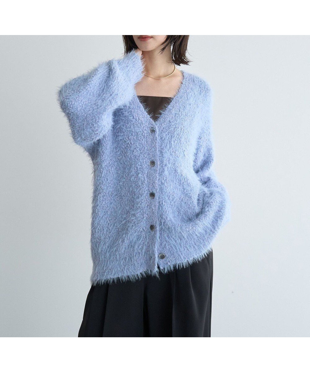 【イェッカ ヴェッカ/YECCA VECCA】の【尾崎紗代子×YECCA VECCA】ブークレフェザーニットカーディガン インテリア・キッズ・メンズ・レディースファッション・服の通販 founy(ファニー) ファッション Fashion レディースファッション Fashion for Women トップス・カットソー Cut & Sew Tops ニット Knit Tops & Sweaters カーディガン・羽織り Layered Style Cardigans カーディガン Cardigan, Knitwear シンプル Simple, Minimal フェザー Feather, Feather Detail フォルム Silhouette, Form ベーシック Basic, Essential ポケット Pocket, Pocket Detail A/W・秋冬 Autumn/Winter おすすめ Recommended / Our Picks Sax|ID: prp329100004774528 ipo3291000000034605932