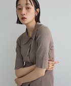 【グリーンパークス/Green Parks】のポロ襟5分袖リブニット 人気、トレンドファッション・服の通販 founy(ファニー) ファッション Fashion レディースファッション Fashion for Women トップス・カットソー Cut & Sew Tops ニット Knit Tops & Sweaters おすすめ Recommended / Our Picks セーター Sweater, Knitwear フィット Fit, Slim Fit フロント Front, Front Design ポケット Pocket, Pocket Detail リブニット Rib Knit, Ribbed Knit A/W・秋冬 Autumn/Winter thumbnail Gray Beige|ID: prp329100004774530 ipo3291000000034605940