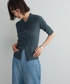 【グリーンパークス/Green Parks】のポロ襟5分袖リブニット 人気、トレンドファッション・服の通販 founy(ファニー) ファッション Fashion レディースファッション Fashion for Women トップス・カットソー Cut & Sew Tops ニット Knit Tops & Sweaters おすすめ Recommended / Our Picks セーター Sweater, Knitwear フィット Fit, Slim Fit フロント Front, Front Design ポケット Pocket, Pocket Detail リブニット Rib Knit, Ribbed Knit A/W・秋冬 Autumn/Winter thumbnail Turquoise Blue|ID: prp329100004774530 ipo3291000000034605941
