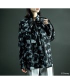 【グリーンパークス/Green Parks】のFANTASIA/総柄ボウタイブラウス 人気、トレンドファッション・服の通販 founy(ファニー) ファッション Fashion レディースファッション Fashion for Women トップス・カットソー Cut & Sew Tops シャツ・ブラウス・オフィスカジュアル Elegant Blouses & Button-Ups クール Cool, Chic スリーブ Sleeve, Long Sleeve / Short Sleeve プリント Print, Printed Pattern ポケット Pocket, Pocket Detail モノトーン Monotone, Black and White リボン Ribbon, Bow A/W・秋冬 Autumn/Winter thumbnail Black|ID: prp329100004774536 ipo3291000000034605957