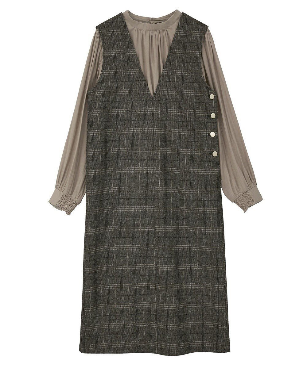 【イェッカ ヴェッカ/YECCA VECCA】の【2点SET】ブラウスセットチェック柄ジャンスカ インテリア・キッズ・メンズ・レディースファッション・服の通販 founy(ファニー) ファッション Fashion レディースファッション Fashion for Women スカート Skirts おすすめ Recommended / Our Picks とろみ Fluid, Flowy Fabric ギャザー Gathered, Ruffled チェック Check, Plaid, Tartan フロント Front, Front Design ポケット Pocket, Pocket Detail エレガント 上品 Elegant 今季 This Season, Current Season A/W・秋冬 Autumn/Winter Beige|ID: prp329100004774546 ipo3291000000034605987