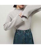 【グリーンパークス/Green Parks】の・swing by ウラシャギーフレアスリーブニット 人気、トレンドファッション・服の通販 founy(ファニー) ファッション Fashion レディースファッション Fashion for Women トップス・カットソー Cut & Sew Tops ニット Knit Tops & Sweaters インナー Innerwear キャミソール Camisole, Spaghetti Strap Top スリーブ Sleeve, Long Sleeve / Short Sleeve セーター Sweater, Knitwear ビスチェ Bustier, Corset Top フレア Flare, Flared ポケット Pocket, Pocket Detail A/W・秋冬 Autumn/Winter 防寒 Cold Protection, Winter-Ready thumbnail Light Gray|ID: prp329100004774551 ipo3291000000034606017