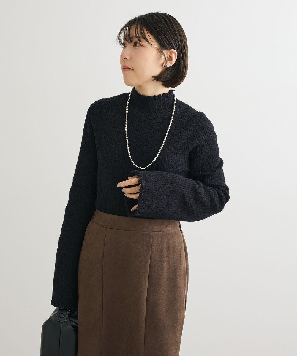 【グリーンパークス/Green Parks】の・swing by ウラシャギーフレアスリーブニット インテリア・キッズ・メンズ・レディースファッション・服の通販 founy(ファニー) ファッション Fashion レディースファッション Fashion for Women トップス・カットソー Cut & Sew Tops ニット Knit Tops & Sweaters インナー Innerwear キャミソール Camisole, Spaghetti Strap Top スリーブ Sleeve, Long Sleeve / Short Sleeve セーター Sweater, Knitwear ビスチェ Bustier, Corset Top フレア Flare, Flared ポケット Pocket, Pocket Detail A/W・秋冬 Autumn/Winter 防寒 Cold Protection, Winter-Ready Black|ID: prp329100004774551 ipo3291000000034606019