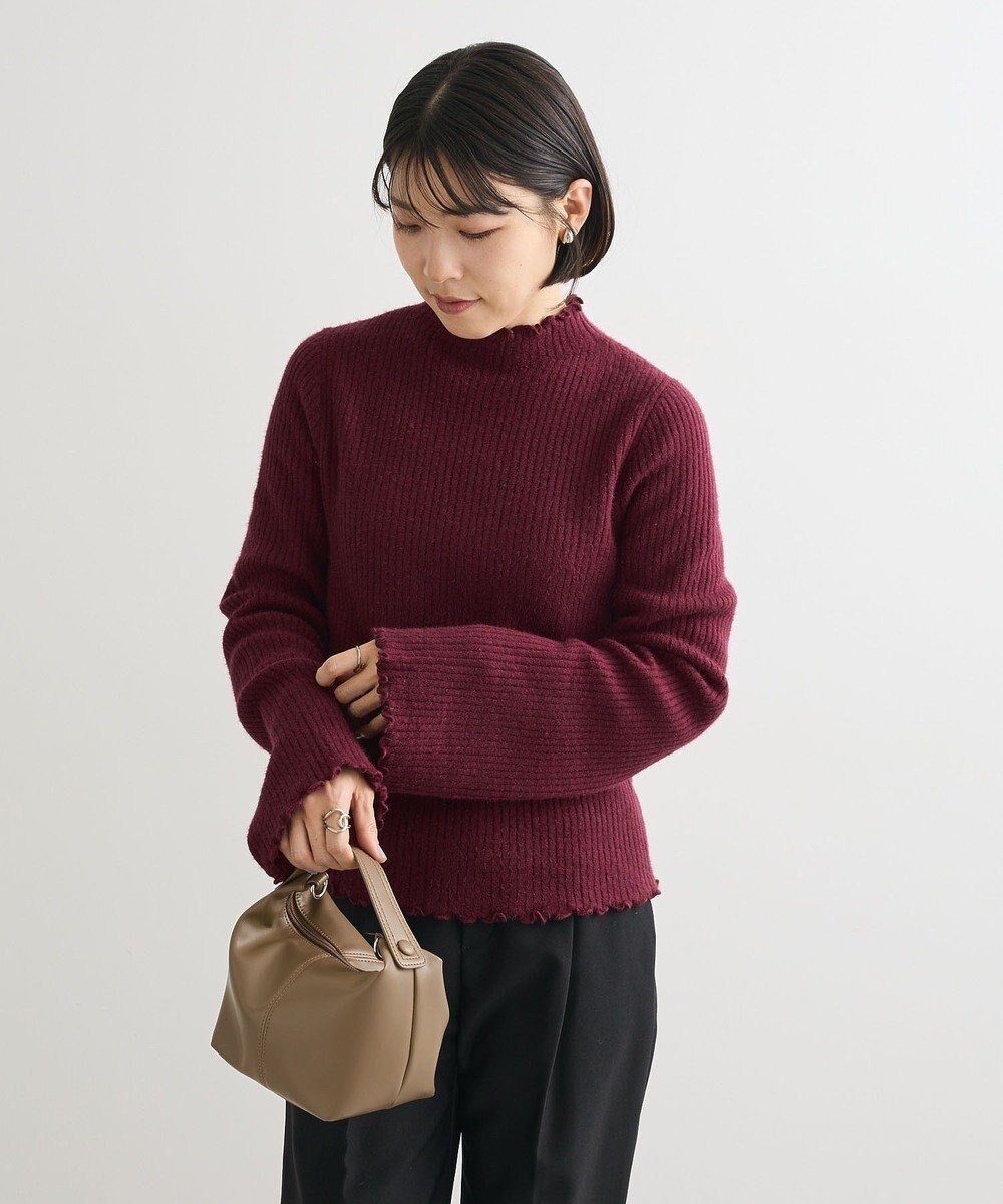 【グリーンパークス/Green Parks】の・swing by ウラシャギーフレアスリーブニット インテリア・キッズ・メンズ・レディースファッション・服の通販 founy(ファニー) ファッション Fashion レディースファッション Fashion for Women トップス・カットソー Cut & Sew Tops ニット Knit Tops & Sweaters インナー Innerwear キャミソール Camisole, Spaghetti Strap Top スリーブ Sleeve, Long Sleeve / Short Sleeve セーター Sweater, Knitwear ビスチェ Bustier, Corset Top フレア Flare, Flared ポケット Pocket, Pocket Detail A/W・秋冬 Autumn/Winter 防寒 Cold Protection, Winter-Ready Bordeaux|ID: prp329100004774551 ipo3291000000034606021