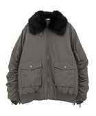 【グリーンパークス/Green Parks】の・swing by ティペット付ミリタリーブルゾン 人気、トレンドファッション・服の通販 founy(ファニー) ファッション Fashion レディースファッション Fashion for Women アウター Coat / Outerwear Collection レディースジャケット・軽アウター Jackets ブルゾンジャケット・スポーティアウター Blouson Jackets おすすめ Recommended / Our Picks ギャザー Gathered, Ruffled ジャケット Jacket, Outerwear フラップ Flap, Flap Pocket ブルゾン Blouson, Bomber Jacket ポケット Pocket, Pocket Detail ミリタリー Military, Army Style A/W・秋冬 Autumn/Winter thumbnail Charcoal Gray|ID: prp329100004774553 ipo3291000000034606062