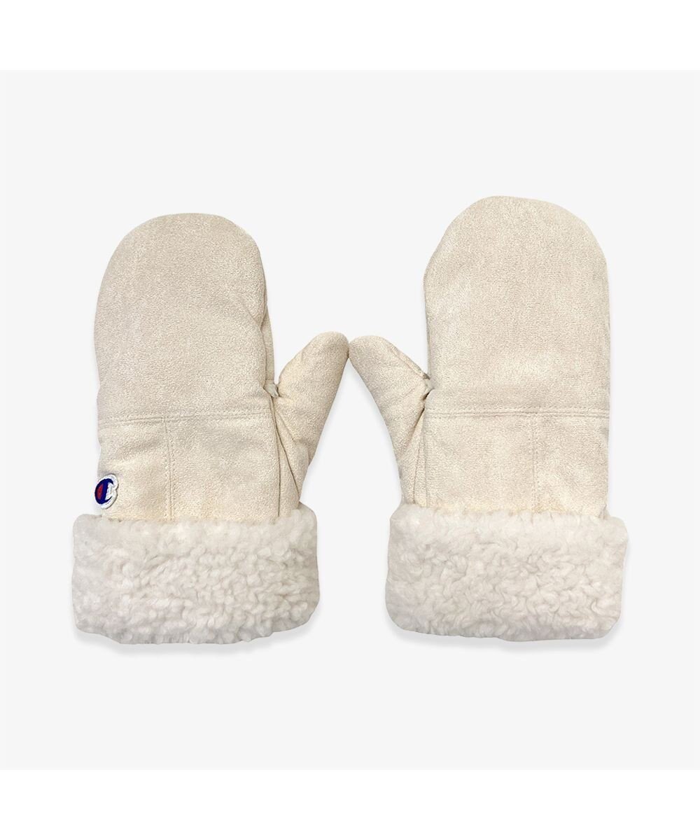 【林八百吉商店/HAYASHIYAOKICHI】のChampion スエードボアミトングローブ インテリア・キッズ・メンズ・レディースファッション・服の通販 founy(ファニー) 　ファッション　Fashion　レディースファッション　Fashion for Women　手袋　Gloves & Mittens　おすすめ　Recommended / Our Picks　シンプル　Simple, Minimal　スマホ　Smartphone, Mobile Device　ピーチ　Peach, Soft Touch　A/W・秋冬　Autumn/Winter　防寒　Cold Protection, Winter-Ready　アイボリー|ID: prp329100004774556 ipo3291000000035601828