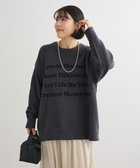 【グリーンパークス/Green Parks】のブークレロゴニットチュニック Charcoal Gray|ID: prp329100004774573 ipo3291000000034606284