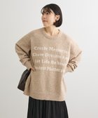 【グリーンパークス/Green Parks】のブークレロゴニットチュニック Beige|ID: prp329100004774573 ipo3291000000034606286