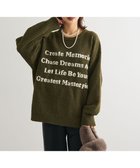 【グリーンパークス/Green Parks】のブークレロゴニットチュニック Khaki|ID: prp329100004774573 ipo3291000000035549684