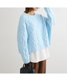 【グリーンパークス/Green Parks】のふわふわケーブルニットプルオーバー 人気、トレンドファッション・服の通販 founy(ファニー) ファッション Fashion レディースファッション Fashion for Women トップス・カットソー Cut & Sew Tops ニット Knit Tops & Sweaters カジュアルプルオーバー・ニットトップス Pullovers & Knit Tops / Casual Pullovers おすすめ Recommended / Our Picks セーター Sweater, Knitwear ボトム Bottoms, Lower Wear ポケット Pocket, Pocket Detail リラックス Relax, Relaxed Fit A/W・秋冬 Autumn/Winter thumbnail Sax|ID: prp329100004774579 ipo3291000000034606313