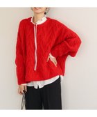【グリーンパークス/Green Parks】のふわふわケーブルニットプルオーバー 人気、トレンドファッション・服の通販 founy(ファニー) ファッション Fashion レディースファッション Fashion for Women トップス・カットソー Cut & Sew Tops ニット Knit Tops & Sweaters カジュアルプルオーバー・ニットトップス Pullovers & Knit Tops / Casual Pullovers おすすめ Recommended / Our Picks セーター Sweater, Knitwear ボトム Bottoms, Lower Wear ポケット Pocket, Pocket Detail リラックス Relax, Relaxed Fit A/W・秋冬 Autumn/Winter thumbnail Red|ID: prp329100004774579 ipo3291000000035630466