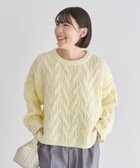 【グリーンパークス/Green Parks】のふわふわケーブルニットプルオーバー 人気、トレンドファッション・服の通販 founy(ファニー) ファッション Fashion レディースファッション Fashion for Women トップス・カットソー Cut & Sew Tops ニット Knit Tops & Sweaters カジュアルプルオーバー・ニットトップス Pullovers & Knit Tops / Casual Pullovers おすすめ Recommended / Our Picks セーター Sweater, Knitwear ボトム Bottoms, Lower Wear ポケット Pocket, Pocket Detail リラックス Relax, Relaxed Fit A/W・秋冬 Autumn/Winter thumbnail Yellow|ID: prp329100004774579 ipo3291000000035630467