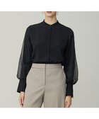 【アイシービー/iCB】の【先行予約】 オーガンコンビシャーティング シアーレイヤードスリーブブラウス ブラック|ID: prp329100004774582 ipo3291000000034606328