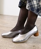 【アポム/APOM】のオブリークトゥローヒールパンプス40 シルバー|ID: prp329100004774584 ipo3291000000035549719