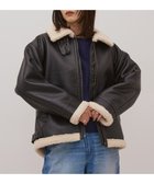 【アメリカンホリック/AMERICAN HOLIC】のボアフェイクレザーブルゾン Black|ID: prp329100004774585 ipo3291000000035513082