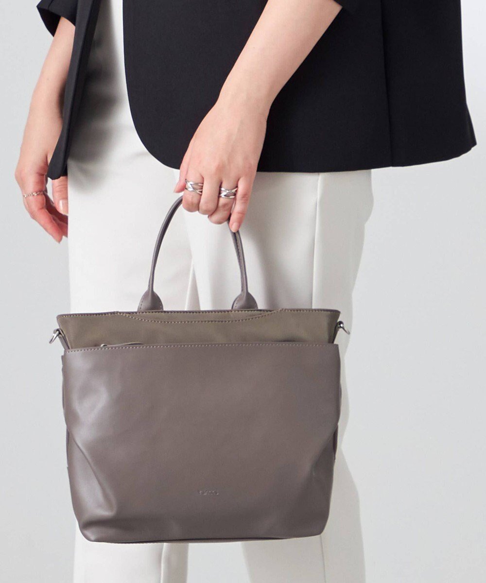 【イザック/Y'SACCS】のシルキーリュクス2WAYトートバッグ 人気、トレンドファッション・服の通販 founy(ファニー) 　ファッション　Fashion　レディースファッション　Fashion for Women　バッグ　Bags　スマート　Smart, Elegant　ドレープ　Drape, Draping Fabric　ポケット　Pocket, Pocket Detail　マグネット　Magnet, Magnetic Closure　マニッシュ　Mannish, Boyish　リュクス　Luxury, Elegant, High-End, Chic　エレガント 上品　Elegant　 other-1|ID: prp329100004774587 ipo3291000000034606344