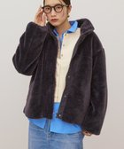 【アメリカンホリック/AMERICAN HOLIC】のスタンドベア風ボアコート Charcoal Gray|ID: prp329100004774589 ipo3291000000034606354