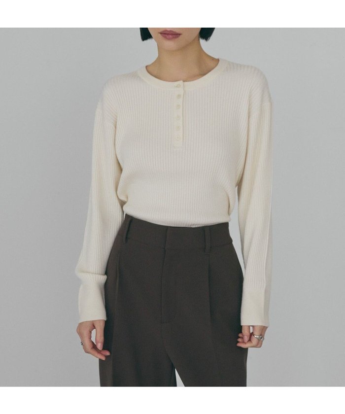 【アメリカンホリック/AMERICAN HOLIC】のバイパチヘンリーネックリブニットプルオーバー インテリア・キッズ・メンズ・レディースファッション・服の通販 founy(ファニー) https://founy.com/ ファッション Fashion レディースファッション Fashion for Women トップス・カットソー Cut & Sew Tops ニット Knit Tops & Sweaters カジュアルプルオーバー・ニットトップス Pullovers & Knit Tops / Casual Pullovers アメリカン American Style 洗える Machine Washable スタイリッシュ Stylish, Fashionable セーター Sweater, Knitwear 定番 Standard, Basic Item 人気 Popular, Best Seller ベーシック Basic, Essential ポケット Pocket, Pocket Detail A/W・秋冬 Autumn/Winter エレガント 上品 Elegant |ID: prp329100004774592 ipo3291000000034685976