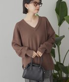 【アメリカンホリック/AMERICAN HOLIC】のバイパチVネックニットプルオーバー 人気、トレンドファッション・服の通販 founy(ファニー) ファッション Fashion レディースファッション Fashion for Women トップス・カットソー Cut & Sew Tops ニット Knit Tops & Sweaters カジュアルプルオーバー・ニットトップス Pullovers & Knit Tops / Casual Pullovers Vネックトップス V-Neck Tops / V-Cut Neckline Shirts アメリカン American Style スタイリッシュ Stylish, Fashionable セーター Sweater, Knitwear ボックス Boxy, Box Shape ポケット Pocket, Pocket Detail A/W・秋冬 Autumn/Winter thumbnail Mocha|ID: prp329100004774593 ipo3291000000034606370