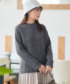 【ティアクラッセ/Tiaclasse】のメランジケーブルラグラントップス チャコールグレー|ID: prp329100004774594 ipo3291000000035696896