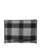 【イビサ/IBIZA】のプエブロ ウール/牛革 クラッチバッグ グレー|ID: prp329100004774598 ipo3291000000034606390