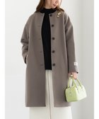 【テチチ/Te chichi】のウールメルトンノーカラーロングコート《2025winter catalog item》 モカ|ID: prp329100004774606 ipo3291000000034768543