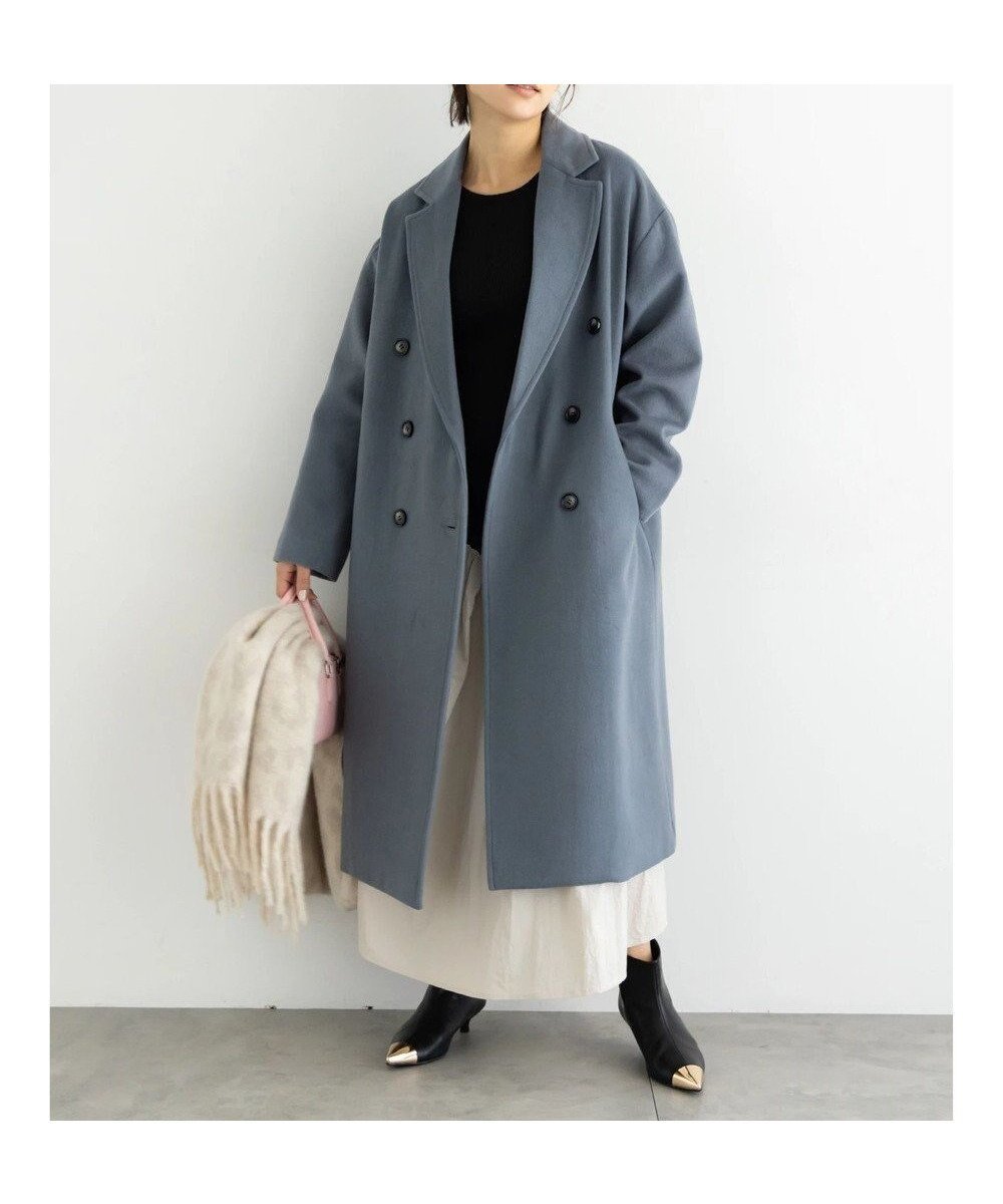 【テチチ/Te chichi】のチェスターコート インテリア・キッズ・メンズ・レディースファッション・服の通販 founy(ファニー) 　ファッション　Fashion　レディースファッション　Fashion for Women　アウター　Coat / Outerwear Collection　コート・ロングコート・ピーコート　Long Coats, Peacoats & More　レディースジャケット・軽アウター　Jackets　チェスターコート・ロング丈アウター　Chester Coats / Chesterfield Long Coats　ジャケット　Jacket, Outerwear　スリット　Slit, Slit Detail　チェスターコート　Chester Coat, Long Coat　夏　Summer　S/S・春夏　SS, Spring/Summer, Warm Season　A/W・秋冬　Autumn/Winter　ブルー|ID: prp329100004774607 ipo3291000000034768548