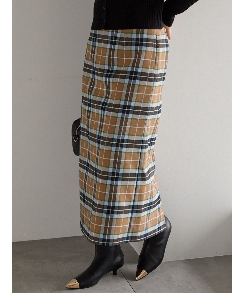 【テチチ/Te chichi】のチェックナロースカート インテリア・キッズ・メンズ・レディースファッション・服の通販 founy(ファニー) ファッション Fashion レディースファッション Fashion for Women スカート Skirts シンプル Simple, Minimal ジャケット Jacket, Outerwear スリット Slit, Slit Detail チェック Check, Plaid, Tartan トレンド Trend, Trending Now バランス Balance, Style Balance エレガント 上品 Elegant 今季 This Season, Current Season 夏 Summer S/S・春夏 SS, Spring/Summer, Warm Season A/W・秋冬 Autumn/Winter キャメル|ID: prp329100004774608 ipo3291000000034606429