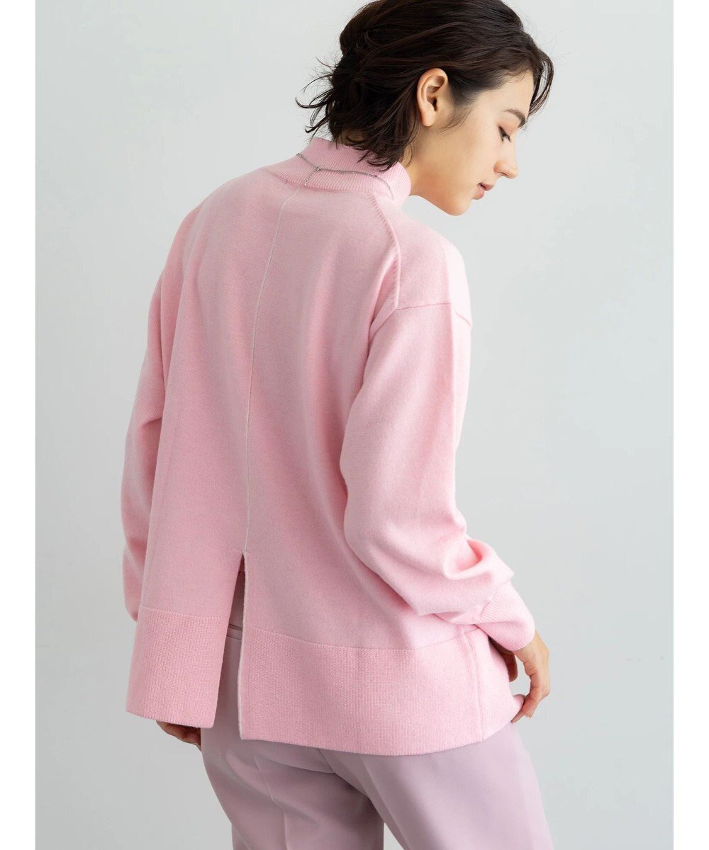 【テチチ/Te chichi】のバックスリットスタンドネックプルオーバー インテリア・キッズ・メンズ・レディースファッション・服の通販 founy(ファニー) ファッション Fashion レディースファッション Fashion for Women トップス・カットソー Cut & Sew Tops ニット Knit Tops & Sweaters カジュアルプルオーバー・ニットトップス Pullovers & Knit Tops / Casual Pullovers スタンド Stand Collar, Upright Stand スリット Slit, Slit Detail セーター Sweater, Knitwear デニム Denim, Jeans Material エレガント 上品 Elegant 夏 Summer S/S・春夏 SS, Spring/Summer, Warm Season A/W・秋冬 Autumn/Winter ピンク|ID: prp329100004774609 ipo3291000000034779231