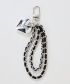 【フィービィー/phoebe】のスウェードチェーンハートバッグチャーム ブラック シルバー ブラック|ID: prp329100004774616 ipo3291000000034606450