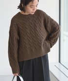 【アメリカンホリック/AMERICAN HOLIC】のミドルゲージケーブルニットプルオーバー Brown|ID: prp329100004774618 ipo3291000000034606456