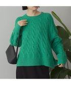 【アメリカンホリック/AMERICAN HOLIC】のミドルゲージケーブルニットプルオーバー Green|ID: prp329100004774618 ipo3291000000034606457