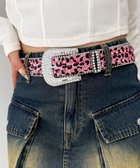 【ウィゴー/WEGO】のLビジューラメシャギーベルト 柄2|ID: prp329100004774641 ipo3291000000034606508