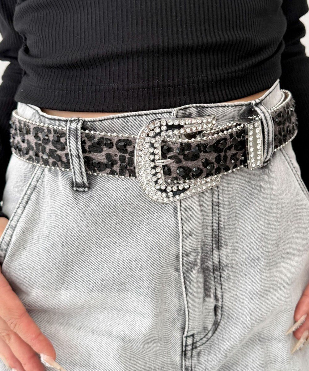 【ウィゴー/WEGO】のLビジューラメシャギーベルト インテリア・キッズ・メンズ・レディースファッション・服の通販 founy(ファニー) ファッション Fashion レディースファッション Fashion for Women ベルト&ウエストマーク Belts & Waist Accessories ストーン Stone, Gem-Like スマホ Smartphone, Mobile Device ビジュー Bijou, Jewel-like Accent レオパード Leopard, Animal Print 柄3|ID: prp329100004774641 ipo3291000000034606509