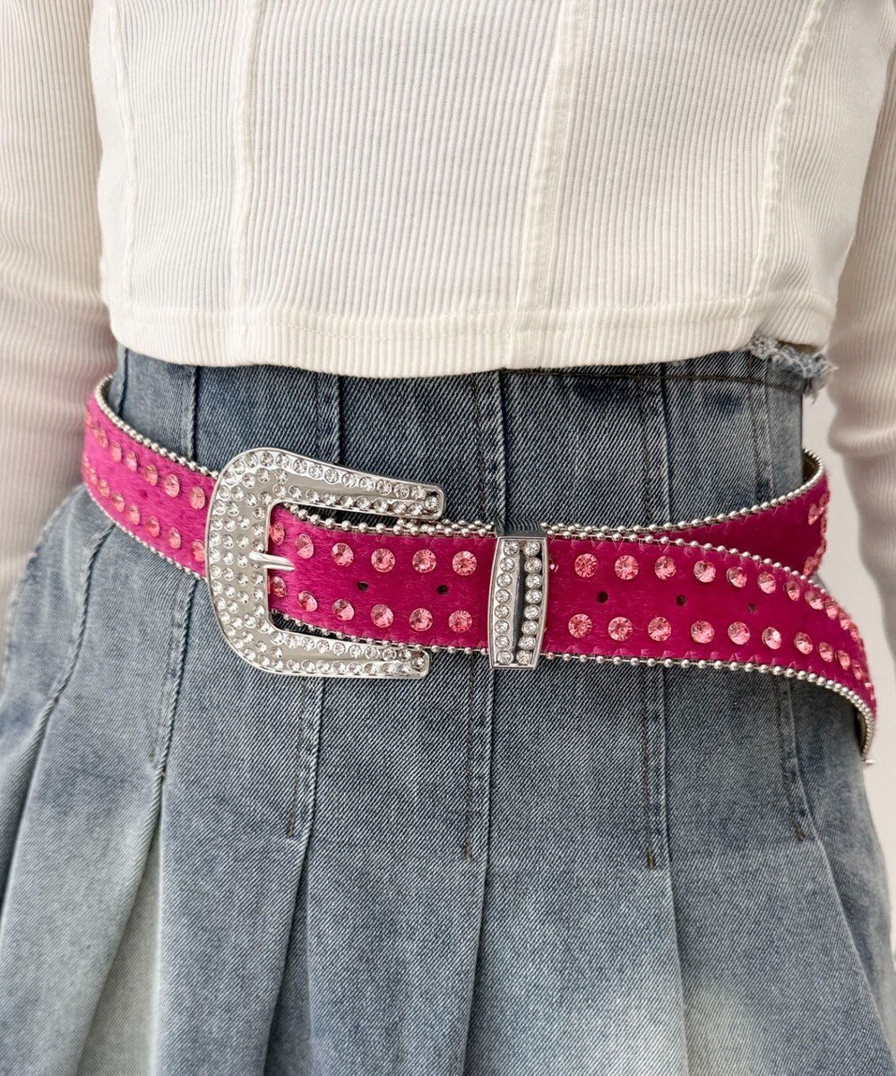 【ウィゴー/WEGO】のLビジューラメシャギーベルト 人気、トレンドファッション・服の通販 founy(ファニー) 　ファッション　Fashion　レディースファッション　Fashion for Women　ベルト&ウエストマーク　Belts & Waist Accessories　ストーン　Stone, Gem-Like　スマホ　Smartphone, Mobile Device　ビジュー　Bijou, Jewel-like Accent　レオパード　Leopard, Animal Print　 other-1|ID: prp329100004774641 ipo3291000000035828351