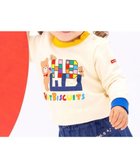 【ミキハウスホットビスケッツ/MIKI HOUSE HOT BISCUITS / KIDS】の【80-120cm】 カラフルブロック 裏毛パイル素材 トレーナー 白|ID: prp329100004775461 ipo3291000000034615806