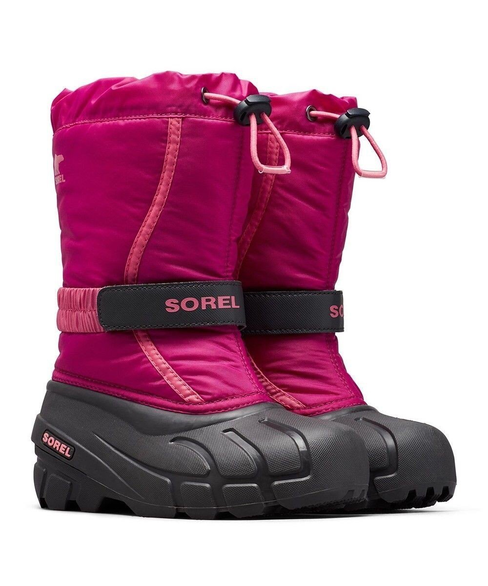 【ソレル/SOREL / KIDS】のSOREL/ 【KIDS】ユースフルーリー ブーツ /ソレル インテリア・キッズ・メンズ・レディースファッション・服の通販 founy(ファニー) 　ファッション　Fashion　キッズファッション　Fashion for Kids　シューズ　Shoes, Footwear　ドローコード　Drawcord, Drawstring Cord　フィット　Fit, Slim Fit　ブロック　Block, Solid Block Pattern　プリント　Print, Printed Pattern　ラップ　Wrap, Wrap Design　冬　Winter / This Winter　夏　Summer　S/S・春夏　SS, Spring/Summer, Warm Season　A/W・秋冬　Autumn/Winter　Deep Blush、 Tropic Pink|ID: prp329100004775465 ipo3291000000034615825