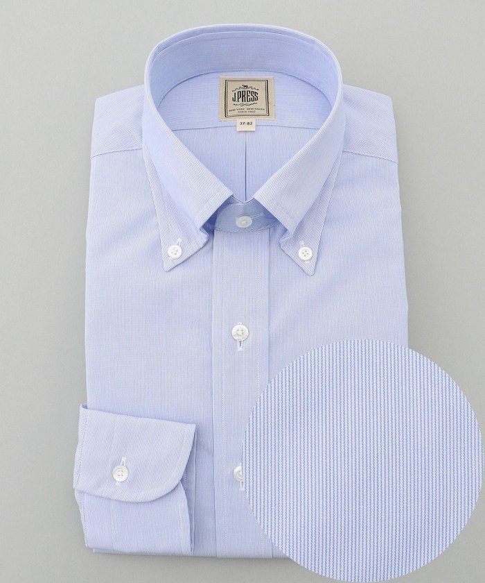 【ジェイ プレス/J.PRESS / MEN】の【Single Needle Tailoring / 形態安定】マイクロストライプ シャツ / B.D. インテリア・キッズ・メンズ・レディースファッション・服の通販 founy(ファニー) https://founy.com/ ファッション Fashion メンズファッション Fashion for Men トップス・カットソー Cut & Sew Tops メンズシャツ Shirts ストライプ Stripe, Striped Pattern スーピマ Supima, Premium Cotton ドレス Dress, One-Piece バランス Balance, Style Balance フィット Fit, Slim Fit A/W・秋冬 Autumn/Winter S/S・春夏 SS, Spring/Summer, Warm Season 夏 Summer エレガント 上品 Elegant |ID: prp329100004775469 ipo3291000000034615836