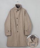 【五大陸/gotairiku / MEN】の【薄中綿仕様】スーパーライトウエイトカシミヤブレンド ステンカラーコート ベージュ系8|ID: prp329100004775472 ipo3291000000034615869